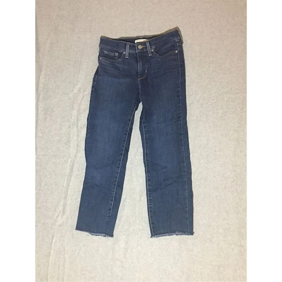 Womens Levi’s Jeans Size 25 Cropped Straight 314 Casual Summer Denim Spring - Picture 1 of 2